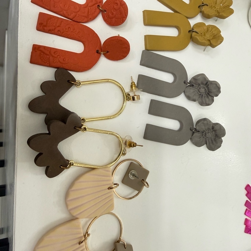 Colorful Statement Earrings Set